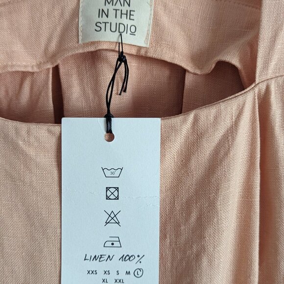 Man in the Studio Origami Linen Dress - Picture 4 of 8